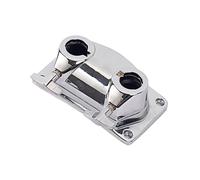 Mikinona Metal Double Hole Drum Mount Bracket Adjustable Tom Cymbal Holder Clamp Sturdy Drum Accessory for Percussion Easy Installation