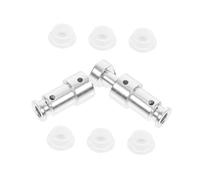 Mikinona Metal Float Valve for Pressure Cooker Replacement with Silicone Cap for Pressure Pots IP-DUO60 Silver Dual-Hole Aluminum Stop Valve