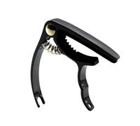 Mikinona Metal Guitar Capo Lightweight Black Musical Capo for Acoustic Electric Guitar Ukulele Banjo Mandolin with Easy One-handed Quick Release and String