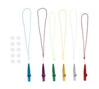 Mikinona Metal Kazoo with Extra Membranes Lightweight Musical Instrument for All Ages Easy to Learn Portable Kazoo with Lanyards for Music Education and Fun