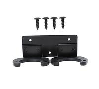 Mikinona Metal Wall-mounted Microphone Holder Bracket Double Hook Mic Hanging Stand Support for Ktv Microphones, Sturdy Metal Mic Rack Suitable for Stage and Studio Use