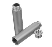 Mikinona Mic Arm Stand Extension Rod Microphone Stand Extender Aluminium Alloy Metal Material Simple Installation Extend The Length Silver Suitable for Recording Live Streaming 5/8-27 Male