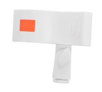 Mikinona Microphone Clip Holder White with Spring Mechanism Portable Large Mic Holder for Studio Stage Broadcast Applications Durable Lightweight Design