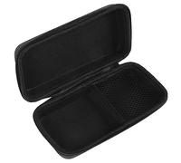 Mikinona Microphone Storage Box Bag Shockproof Protective Case Waterproof EVA Mesh Pocket for Accessories Travel Business 18.5x9x4.5cm (Black)
