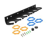 Mikinona Microphone Wall Mount Holder: Wall Mount Microphone Bracket for Home Event Stage - Mic Storage for Wireless and Wired Mic Six Holes