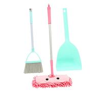 Mikinona Mini Cleaning Set Dustpan Broom Mop for Boys and Lightweight Housekeeping Tools with Detachable Handle Educational Pretend Play Gift