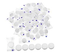 Mikinona Mini Compressed Towel Tablets 100 Pieces Disposable Cotton Towels for Picnic Travel Outdoor Sports and Home Use Soft Absorbent Face and Hand Cloths