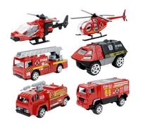 Mikinona Mini Fire Engine Model for Alloy Educational Fire Truck Vehicles for Hand Muscle Development Inertial Playset for Boys and Sharing Fun
