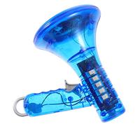 Mikinona Mini Handheld Trumpet Voice Changer Blue Abs Voice Amplifier Speaker for Safe Edges Fun Interactive Plaything to Cultivate Vocalization and Hearing Skills