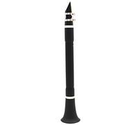 Mikinona Mini Keyless Clarinet for Beginners Pocket-sized Wind Instrument Black Practice Clarinet for Adults and Students