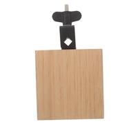 Mikinona Mini Solid Wood Cowbell Percussion Instrument with Mount for Drums Lightweight Handcrafted Woodblock for Band Practice and Performances Professional Cowbell for Musical Use