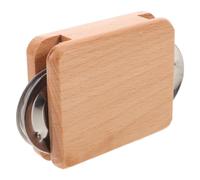 Mikinona Mini Wooden Cajon Companion Bell with Consistent Bright Tone and Matte Finish, Portable Hand Rhythm Instrument for Cajon Drum, for Live Shows and Outdoor Gigs