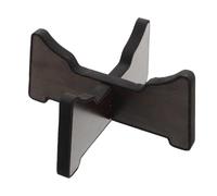 Mikinona Mini Wooden Tongue Drum Stand Percussion Instrument Holder Compact Handpan Display Rack Rosewood Finish for Drums Easy Assembly and Secure Fit