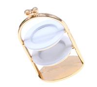 Mikinona Miniature Dollhouse Metal Dessert Stand Cupcake Display Holder with Realistic Texture Stable Food Tray for Dollhouse Decoration and Miniature Cake Presentation