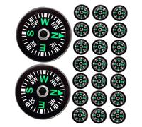 Mikinona Miniature Pocket Compass with High Precision Magnetic Needle Compact Button Compass for Hiking Camping Survival and Outdoor Navigation Tool Educational and Portable Keychain