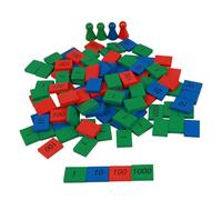 Mikinona Montessori Math Educational for Boys Timber Material Hand-eye Coordination Training Patience Development Family Interactive Play Suitable for Months