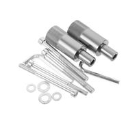 Mikinona Motorcycle Spotlight Mudguard Bracket for Electric Scooters Secure Front Mudguard Mounting Rod Versatile Modified Light Holder for Motorbike Accessories Titanium Color