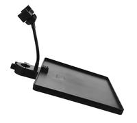 Mikinona Multifunction Microphone Stand Tray with Adjustable Clamp Plastic Sound Card Holder Compatible with Mic Stands for Live Broadcast and Mobile Phone Storage