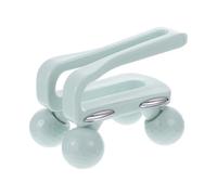 Mikinona Muscle Roller and Manual Massager Shoulder Back Deep Tissue Massage Tool Light Blue Handheld Roller for Muscle Relief and Trigger Point Therapy