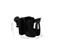 Mikinona Music Stand Cup Holder with Quick Installation Water Bottle Cage for Beverage Bottles Sleek Black Drink Holder Suitable for Microphone and Instrument Stands