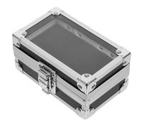 Mikinona Nail Bit Storage Box 50 Holes Nail Drill Bits Organizer Black Display Case and Diy Enthusiasts