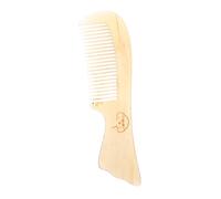 Mikinona Natural Ox Horn Scalp Comb for Women and Men Anti-static Wide Tooth Hair Detangling Tool with Scalp Massage Function Portable Multi-use Comb for Wet and Dry Hair