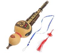 Mikinona Natural Purple Bamboo Hulusi Gourd Flute C Key Lightweight Beginner Wind Instrument Portable for Adults and Students Easy to Play Accurate Tone Design
