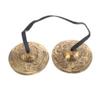 Mikinona Nepal Copper Finger Cymbals Marching Percussion Instrument for Yoga Meditation and Spiritual Rituals Authentic Ethnic Sound Copper Cymbals for Hand and Cultural Performances