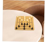 Mikinona Nine Pieces Chess Funny Chess Game Household Chessboard Portable Gathering Board Gathering Party Game Morris Party Entertainment Rubber