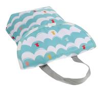 Mikinona Nursery Diaper Storage Bag with Dual Pockets Breathable Polyester Organizer Pouch for Boy Girl Wet and Dry Items Portable Handheld Nappy Bag for Outdoor and Home Use