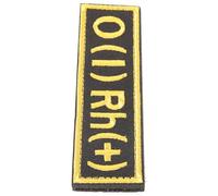 Mikinona O Positive Blood Type Patch for Arm with Hook and Loop Design, Embroidered Nylon and Polyester Material, Suitable for Uniforms and Tactical Equipment, Simple Style Tactical Blood