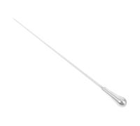 Mikinona Orchestra Performance Metal Music Conducting Stick with Ergonomic Handle for Symphony and Choir Concerts Precision Engineered for Accurate Direction and Comfortable Grip Silver
