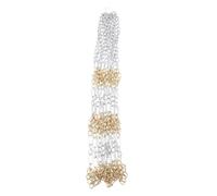 Mikinona Outdoor Basketball Net Chain Iron Replacement Mesh for Full and Youth Hoops Wear-resistant High Load-bearing Portable Basketball Hoop Accessory for Gym School and Home Use