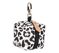 Mikinona Pacifier Case with Leopard Print Lightweight Pacifier Container for Diaper Bag Portable Accessory Storage Easy to Hang Purse Backpack Convenient Travel Holder