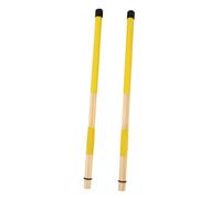 Mikinona Pair of 19-bundle Wooden Drum Brushes Drumsticks for Drumset Percussion Instrument Yellow Handle, Professional Jazz Drumsticks, Drumset Accessories for Live Performance