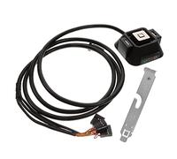 Mikinona PC Power Button Extension Cable with Dual USB and Audio Ports for Desktop Computers, External On/off Switch Compatible with Atx Motherboards, Black - Remote Start for PC Users