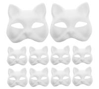 Mikinona Pcs Cat Masks Decorative Pet Masks for Halloween Masquerade Cosplay Parties