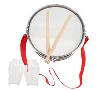Mikinona Percussion Instrument Small with Steel, Abs and Wood Materials Red Snare Drum Wear-resistant to Exercise Hand and Brain Coordination for Kids for Music Lovers and Future Artists