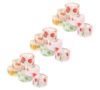 Mikinona Pet Self Skin Tape 18 Rolls Cartoon Fruit Wraps for Dogs and Cats, Pet Injury Body Cherry, Grapefruit, Peach, Avocado, Pineapple, and Heart Patterns for Vet Use