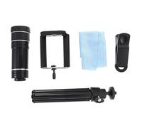Mikinona Phone Lens Set Clip Camera Lens Tripod Eyecup for Smartphone Photography Easy Installation for Capturing Distant Subjects Random Color