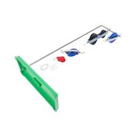 Mikinona Physics Teaching Pulley System Kit with Bracket for Science Education Experimental Tool for Mechanics Learning Includes Blue Pulleys for Classroom Use