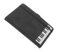 Mikinona Piano Themed A6 Music Notebook with Pu Cover Paper for Diary and Planner Use Targeted at Music Lovers and Office Workers