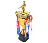 Mikinona Pigeon Trophy Metal Award with Crown Cap for Sports Competitions Adult Participation Trophy for Soccer Football Matches Peace Symbol Racing Prize for Tournament Glory