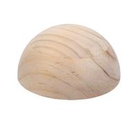 Mikinona Pinewood Ceramic Modeling Tool for Consistent Geometric Plate Making and Easy Shaping, Halfround Pottery Mold for Ceramic Projects and DIY Clay Modeling