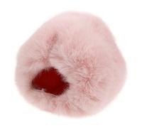 Mikinona Pink Fluffy Microphone Windscreen Cover, Small Lapel Lavalier Mic Furry Shield, Noise Reduction Dustproof Mic Wind Muff for Wireless Headset and Karaoke Use