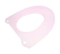 Mikinona Pink Toilet Seat Cushion with Sturdy Plastic Material, Washable and Reusable Toilet Seat Ring Protector, Adaptive Upgrade Design Suitable for Guestroom and Rental House Use