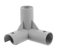 Mikinona Plastic 3 Way Playpen Connector for Fence Replacement with Safe Corner Design and Enhanced Stability, Sturdy Plastic Pipe Fitting for DIY Safety Fence and Garden Use