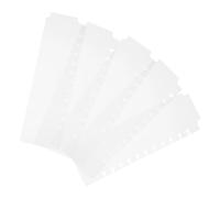 Mikinona Plastic Binder Dividers Easy to Carry 5pcs with Tabs Plastic Index Divider Cards with Bookmarking Function for Notebooks and Planners for Office and School Use