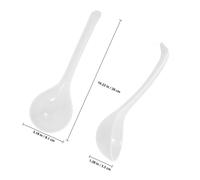 Mikinona Porcelain Soup Ladle Bone China Ceramic Spoon Microwave and Dishwasher Safe Reusable Asian Soup Spoon for Noodles Dumplings Stew and Gravy Serving at Home and Hotels