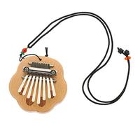 Mikinona Portable 8-note Mini Kalimba Thumb Piano for Beginners Solid Wood Finger Instrument Compact Design Songbook